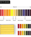10 Pack 800 Pieces PH Test Strips with universal litmus indicator full range 1 to 14 showing color chart and testing paper