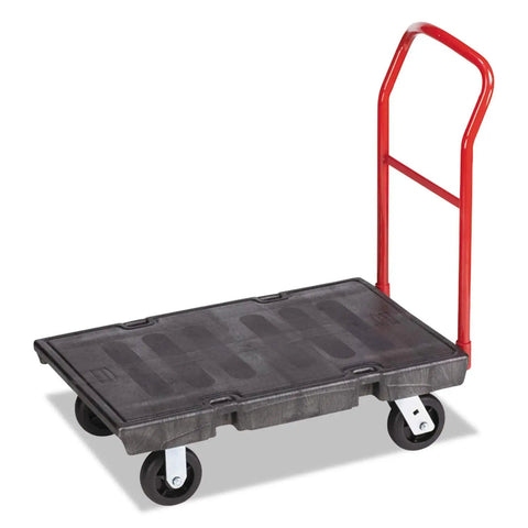 Smooth Operator Heavy Duty Platform Cart With Six Inch Tpr Casters And One Thousand Pound Capacity Built Tough For Warehouse Hauling Garage Jobs And Daily Grind