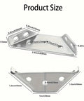 Forty Pack Heavy Duty Steel Corner Brackets With Hardware Knockout Strength Angle Supports For Tables And Shelves Rust Proof 90 Degree Anchor No Sweat Diy Upgrade with size dimensions labeled.