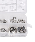 Top Notch 240Pcs E Clips Circlip Retaining Ring Kit 1.5mm To 10mm stainless steel assortment in open box