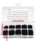 Knockout 1000 Piece Self Tapping Screw Assortment Kit With Tough Carbon Steel Phillips Pan Head Mini Fasteners M1 to M3 sizes in storage box