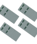 Slim Door Stopper Wedge For Bottom Of Door Non Scratch Rubber Holder Stackable Slip Resistant Floor Protector, gray set