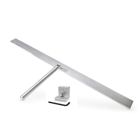 36in Flash Brake Standing Seam Roof Eave Edge Bender Tool With Bracket, 6061-T6 Aluminum, USA Made, for Metal Roofing Pros.