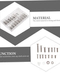 Assorted Eyeglass Repair Screws Kit For Sunglasses And Watches, Durable metal fasteners in multiple sizes, portable set view.