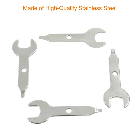 4 Piece Collet Wrench Key Set Three Eighths Inch Nine Point Five Millimeter Stainless Steel Multitool Wrench Durable Nut Spanner For Rotary Tools And Engraving Machines Hassle Free Collet Changes And Quick Access in stainless steel