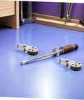 Stainless Steel Pulley Block Set For Kayak And Sailboat Ropes showing heavy duty pulleys on a blue surface