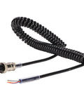4 Pin Radio Microphone Cable With Flexible Coiled Design Prewired One End 4 Pin Female Plug For CB Ham Radios Extends Up To 180 CM