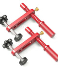 20mm Woodworking Clamp Set With Red Protective Pads, Height Adjustable Aluminum Alloy Vise For Woodworking Bench