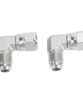 Top Shelf 90 Degree Hydraulic Fittings Rock Solid Three Eighths Inch Elbow Adapter Kit 2 Pieces For Ag Crews And Garage Pros Perfect Seamless Seal Connection High Pressure Workhorse For Agriculture And Construction Heavy Gear Reliable Performance, two 3/8 inch galvanized steel elbow fittings