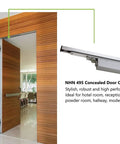 Concealed Door Closer Up To 220 Lbs For Heavy Doors Built Tough Non Handed With Dual Speed Control And Hidden In Door Frame