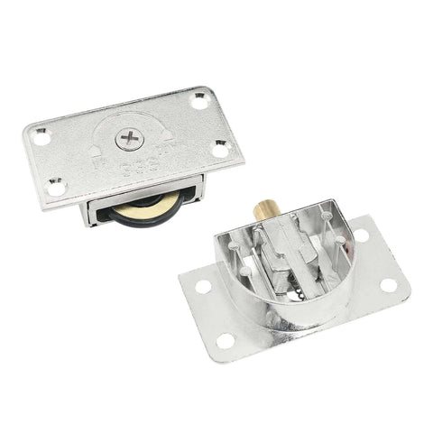 Cabinet Sliding Door Pulley Kit With Screws For Wardrobe And Barn Doors Durable Zinc Alloy Rolling Door Hardware Easy