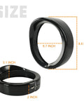7 Inch Headlight Visor Trim Ring For Harley Davidson Touring Trike Road King Electra Glide Heritage Gloss Black Dope Frenched Look