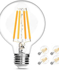 Dimmable G25 LED Globe Bulbs, 100W Equivalent, 1200 Lumens, 10W, E26 Base Vanity Lighting for Home, 4 Pack