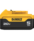 20V Max Lithium Ion Battery Two Pack With 5 Ah Capacity Pink Edition For Cordless Power Tools Compatible With 20V Max Models DCB205 2C Replacement Long Lasting Power And Reliable Runtime, showing one battery with 5Ah label