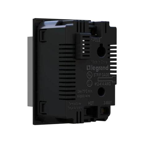Premium Magnesium Paddle Dimmer, Flicker Free Led Compatibility For Residential Wiring, Single Pole Or Three Way Circuit close-up view