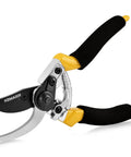 Pro Grade Pruning Shears For Gardening With Non Slip Ergonomic Handles And Blade Cover Sharp Garden Clippers All Metal Construction