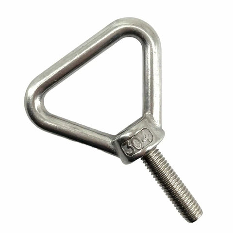 Triangle Lifting Eyebolt 8mm Thread 30mm Long Shank 304 Stainless Steel Anti Corrosion Wear Resistant Heavy Duty Tough As Nails