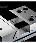 Top Shelf 6 Inch Bench Vise With Linear Guide Rail Clamping Vice CNC Machine Tool Holder showing stainless steel jaws and structure.
