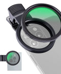 52mm CPL Filter Clip On Kit For Phone With Case And Cleaning Cloth Polarizing Lens Reduces Glare And Boosts Colors