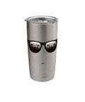 Insulated Stainless Steel Tumbler For Gym Sessions Dual Wall Keeps Drinks Hot Or Cold BPA Free Leak Proof Lid Brushed Steel
