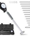 Dial Bore Gauge Set 50 To 160 Mm With 0.01 Mm Accuracy For Engine Cylinder Measurement with case and heads displayed