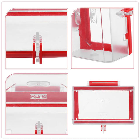 Emergency Stop Button Cover Lockout Guard Transparent Push Button Switch Protector For Electrical Equipment Safety