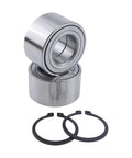 Front Wheel Bearing 510110 WB000053 Fits Ford C-Max 2013-2018, Escape 2013-2019, Focus 2012-2018, Transit Connect 2014-2022, Lincoln MKC 2015-2019 - DIY-Friendly Hub Bearing Replacement Kit Plug-and-Play Easy Install showing two metal bearings and two retaining rings