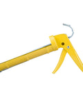 Yellow Hex Rod Caulk Gun For 10 Oz Sealant And Adhesive Cartridges, Quiet Squeeze DripFree Tool With Cradle Frame