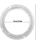 Two 8-inch aluminum Lazy Susan bearing turntable plates for dining tables