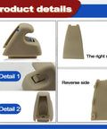 Two Pack Beige Sun Visor Clips For Chevy Silverado 1500 Tahoe And GMC Sierra 1500 Yukon 2007-2013, detailed images