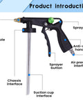 Top Tier Truck Undercoating Spray Guns Offer Heavy Duty Auto Body Sprayer Gear For Metal Rims And Frame With Smart Adjust Flow Nozzles That Slash Waste While You Slam Down Durable Protection On Your Ride, featuring nozzle, handle, and air pressure interface.