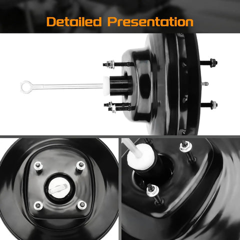 Heavy Duty Vacuum Power Brake Booster Straight Up Smooth Stop Replacement For Ford F150 And F150 Lobo 1997 To 1999 close-up view