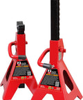2 Ton Jack Stands For Cars And Sedans Beefy Heavy Duty Steel Lift Supports With A Lifting Range Of 9.8 To 15 Inches