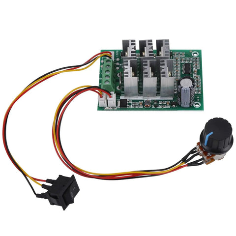 Rock Solid Dc Brushless Motor Controller 15Amp 5 To 36 Volt Speed Driver with knob and safety features, used in RC mods.