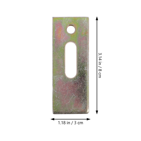 Engraving Machine Router Workholding Clamps 80mm Aluminum Hold Down Clamp Plate with dimensions 3.14in x 1.18in shown vertically