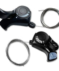 3x7 Speed Bike Shifter Set With TX-30 Levers Pair Thumb Gear Shifters For 21 Gear Mountain Road City Bikes shown