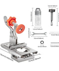 Metal Concealed Cabinet Hinge Clamp Fixture With Precision Locking Adjustable Punch Locator Stainless Steel Woodworking Jig