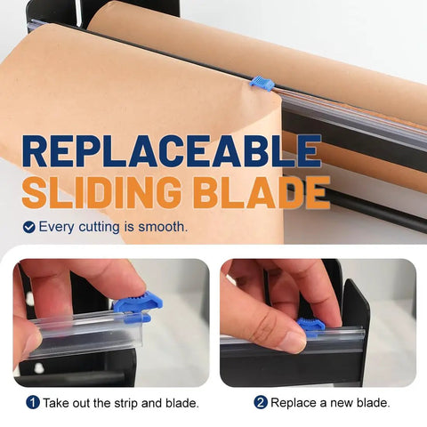 Slick Heavy Duty Eighteen Inch Paper Roll Dispenser Cutter Wall Mount Tabletop Stand Compatible With Kraft Freezer Butcher Sheets Smooth Glide Design Handles Big Loads Like A Champ Zero Friction Just A Legit Workhorse Tool For Any Back Room Setup