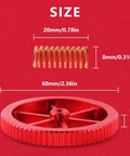 Upgraded Aluminum Leveling Nuts And Springs Kit For Ender 3 Pro Ender 3 V2 Ender 3 Max Ender 5 Plus Ender 5 Pro And CR 10 Series dimensions