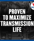ULV ATF Transmission Fluid for Smooth Shifts, Synthetic Base Oils text over transmission components and Valvoline logo