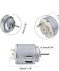 5 Pack 1-6V DC Mini Motors For RC Boats And Planes Dope Do It Yourself Hobby Kit 5000-20000RPM 21mm Diameter By 25mm Length 2mm Shaft Low Noise High-Performance Micro Motors For DIY Projects