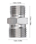 Hydraulic Fitting Adapter M14 To M16 Thread Connector For Mini Excavator Ensures Seamless Secure Connection Hydraulic Repair Work, carbon steel, 1.3cm top view