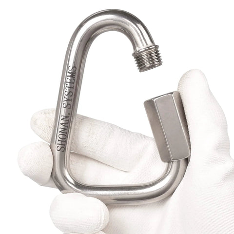 Large 4.1 Inch Triangle Quick Link Made From Marine Grade Stainless Steel 316 Heavy Duty Rigging Connector For Marine And Industrial Use