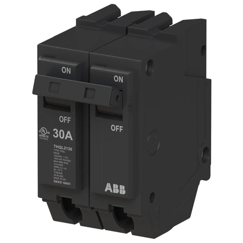 Heavy Duty 30 Amp Double Pole Circuit Breaker For Main Service Box Upgraded Thermal Magnetic Plug On Switch 120 240 Volt 10 KAIc Rating