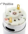 Top view of 4V D-Shaft Beefy Torque DC Motor for Cleaning Shower Brushes 380RPM Brush Drive Gear Motor with CW CCW Rotation
