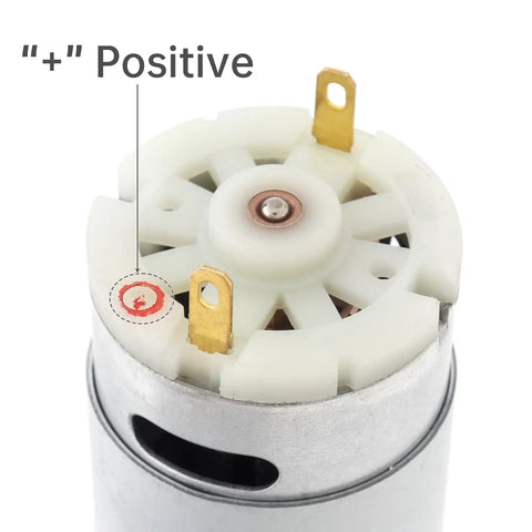 Top view of 4V D-Shaft Beefy Torque DC Motor for Cleaning Shower Brushes 380RPM Brush Drive Gear Motor with CW CCW Rotation