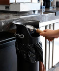 Espresso Knock Box Garbage Bags 13x35 Inches 100 Pack Heavy Duty Thick Liners For Commercial Coffee Shops in use