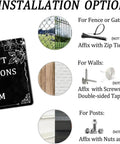 Outdoor Adventure Equipment Guide Dope Vintage Tin Sign Educational Infographic Wall Decor installation options