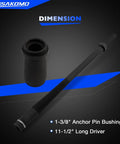 Truck Brake Anchor Pin Bushing Driver Kit For 1-3/8 Inch Bushings Fits 11-1/2 Inch Long Anchor Pins with components displayed