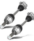 Heavy Duty Front Cv Axle Shaft Pair Drop In Ready No Sweat Swap Bolt On For 4wd Awd 6 Lug Chevy Silverado 1500 Tahoe Suburban Gmc Sierra Yukon Cadillac Escalade Driver Passenger Side, stainless steel design.